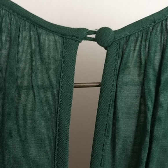 BcbgMaxazria Jade Green Dress with Beaded neckline - Picture 5 of 7